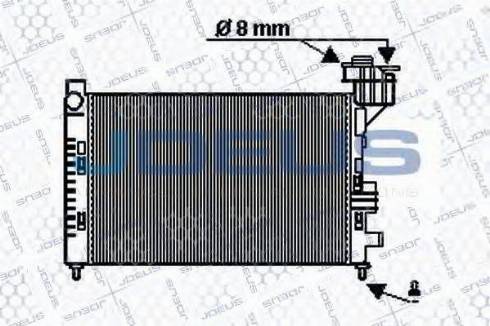 Jdeus 017M27 - Радіатор, охолодження двигуна autozip.com.ua