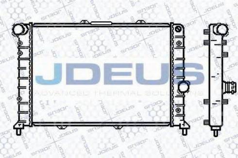 Jdeus 036M10 - Радіатор, охолодження двигуна autozip.com.ua