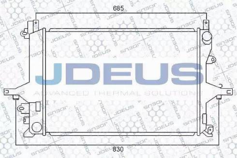 Jdeus 031M10 - Радіатор, охолодження двигуна autozip.com.ua