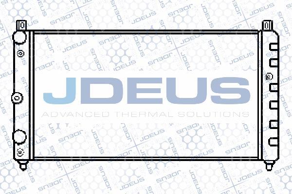 Jdeus 038M01 - Радіатор, охолодження двигуна autozip.com.ua