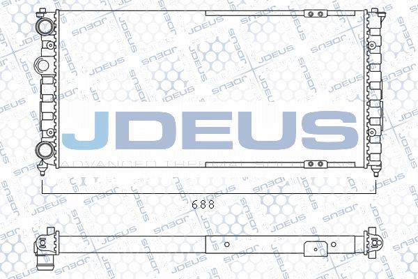 Jdeus 025M19 - Радіатор, охолодження двигуна autozip.com.ua