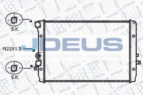 Jdeus 025M28 - Радіатор, охолодження двигуна autozip.com.ua
