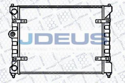 Jdeus 025V11 - Радіатор, охолодження двигуна autozip.com.ua
