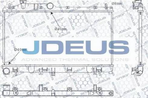 Jdeus 026M05 - Радіатор, охолодження двигуна autozip.com.ua
