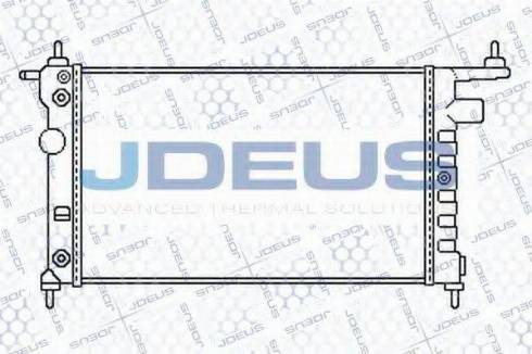 Jdeus 020M45 - Радіатор, охолодження двигуна autozip.com.ua