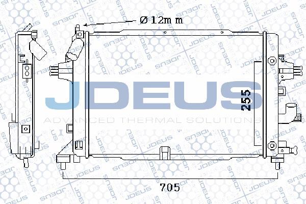 Jdeus 020M41 - Радіатор, охолодження двигуна autozip.com.ua
