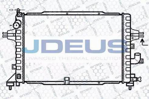 Jdeus 020M59 - Радіатор, охолодження двигуна autozip.com.ua