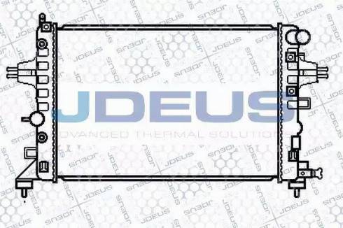 Jdeus 020M58 - Радіатор, охолодження двигуна autozip.com.ua