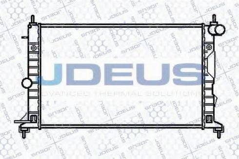 Jdeus 020M53 - Радіатор, охолодження двигуна autozip.com.ua