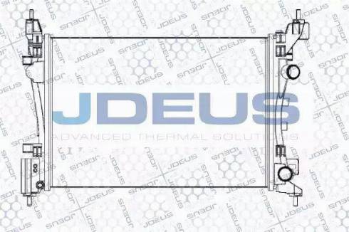 Jdeus 020M68 - Радіатор, охолодження двигуна autozip.com.ua