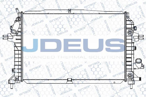 Jdeus 020M62 - Радіатор, охолодження двигуна autozip.com.ua