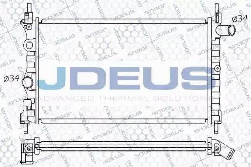 Jdeus 020M14 - Радіатор, охолодження двигуна autozip.com.ua