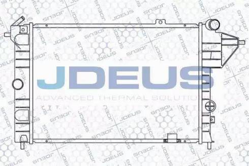 Jdeus 020M16 - Радіатор, охолодження двигуна autozip.com.ua