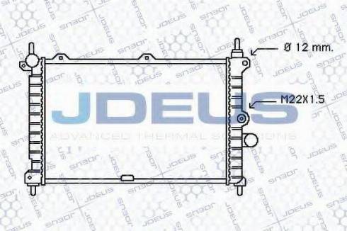 Jdeus 020M10 - Радіатор, охолодження двигуна autozip.com.ua
