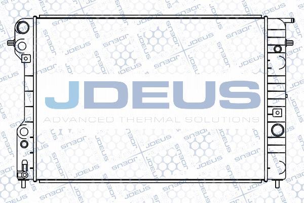 Jdeus 020M37 - Радіатор, охолодження двигуна autozip.com.ua