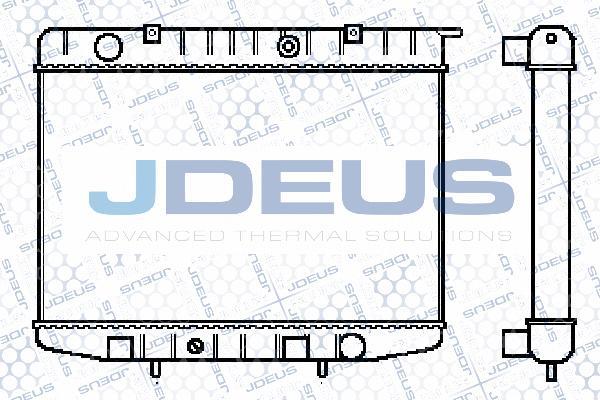 Jdeus 020M25 - Радіатор, охолодження двигуна autozip.com.ua