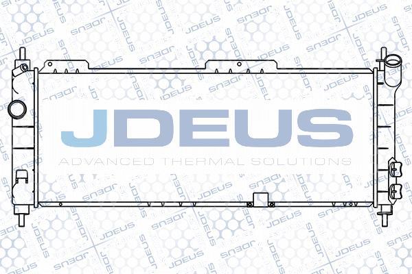 Jdeus 020M26 - Радіатор, охолодження двигуна autozip.com.ua