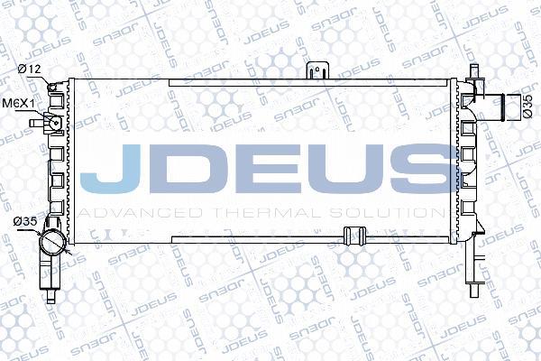 Jdeus 020V07 - Радіатор, охолодження двигуна autozip.com.ua