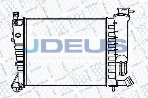 Jdeus 021B21 - Радіатор, охолодження двигуна autozip.com.ua