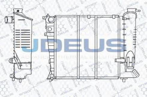 Jdeus 021E30 - Радіатор, охолодження двигуна autozip.com.ua