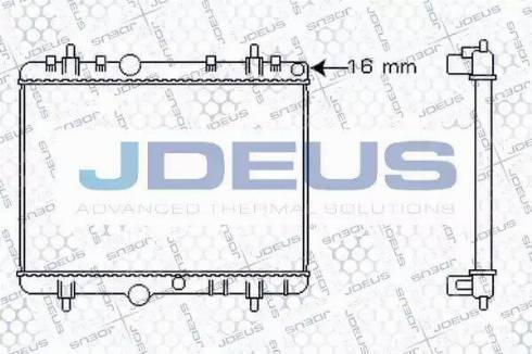 Jdeus 021M49 - Радіатор, охолодження двигуна autozip.com.ua