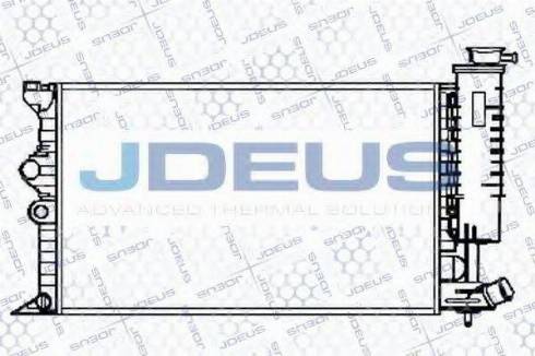 Jdeus 021M44 - Радіатор, охолодження двигуна autozip.com.ua