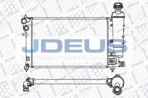 Jdeus 021M45 - Радіатор, охолодження двигуна autozip.com.ua