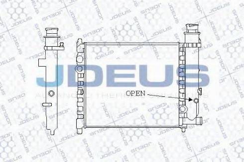 Jdeus 021V01 - Радіатор, охолодження двигуна autozip.com.ua