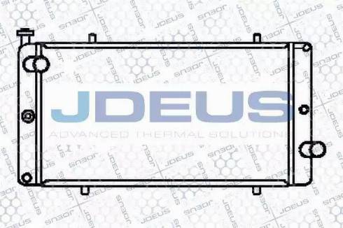 Jdeus 021V13 - Радіатор, охолодження двигуна autozip.com.ua