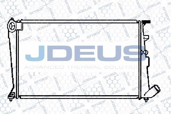 Jdeus 021V28 - Радіатор, охолодження двигуна autozip.com.ua