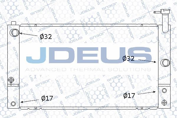 Jdeus 028M53 - Радіатор, охолодження двигуна autozip.com.ua