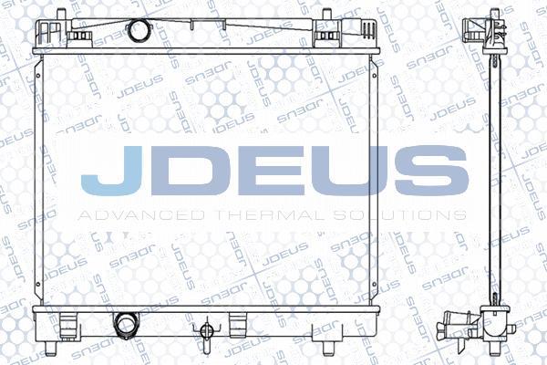 Jdeus 028M68 - Радіатор, охолодження двигуна autozip.com.ua