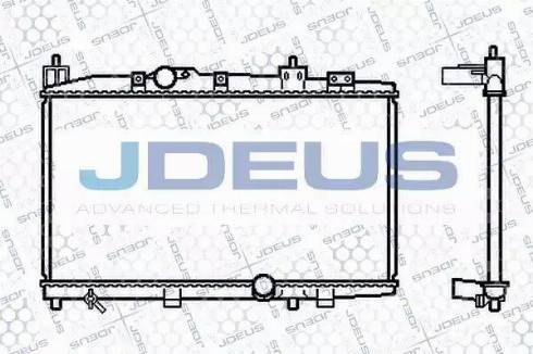 Jdeus 028M63 - Радіатор, охолодження двигуна autozip.com.ua