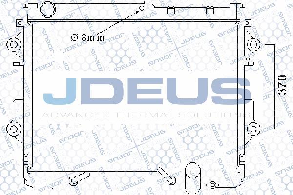 Jdeus 028M77 - Радіатор, охолодження двигуна autozip.com.ua