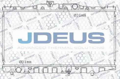 Jdeus 028N04 - Радіатор, охолодження двигуна autozip.com.ua