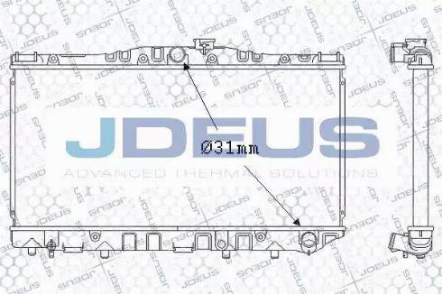 Jdeus 028N13 - Радіатор, охолодження двигуна autozip.com.ua