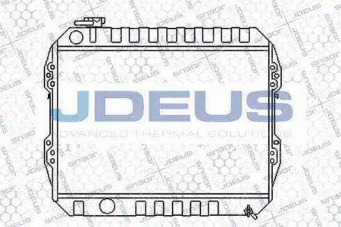 Jdeus 028N30 - Радіатор, охолодження двигуна autozip.com.ua