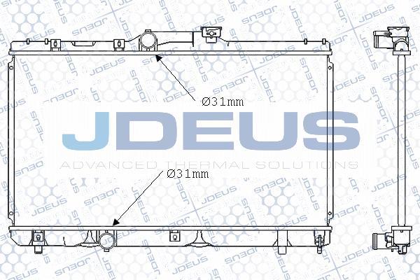 Jdeus 028N21 - Радіатор, охолодження двигуна autozip.com.ua