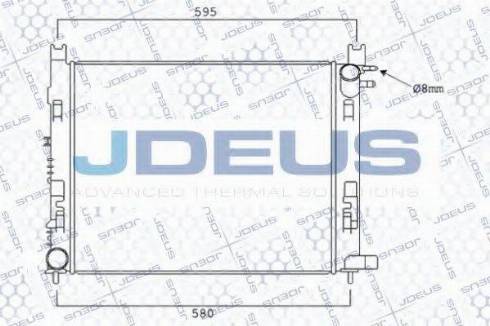 Jdeus 023M96 - Радіатор, охолодження двигуна autozip.com.ua