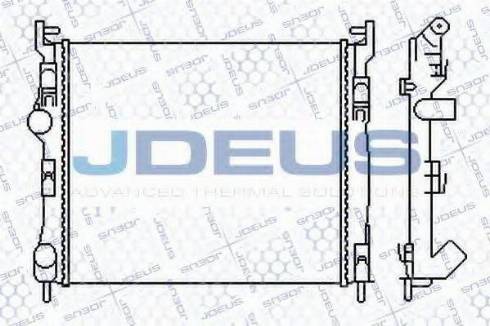 Jdeus 023M41 - Радіатор, охолодження двигуна autozip.com.ua