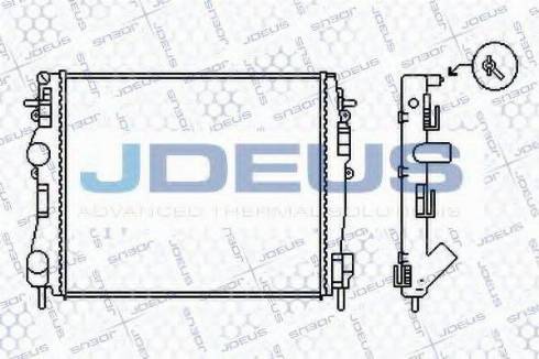 Jdeus 023M48 - Радіатор, охолодження двигуна autozip.com.ua