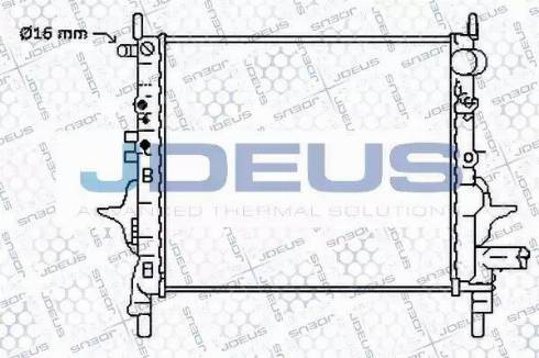 Jdeus 023M68 - Радіатор, охолодження двигуна autozip.com.ua