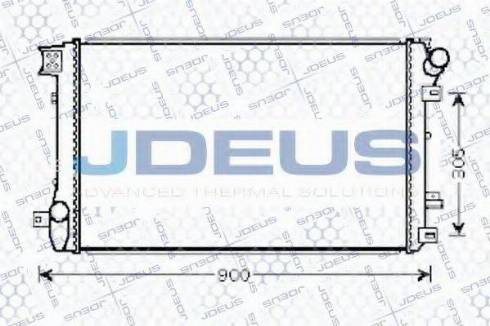 Jdeus 023M89 - Радіатор, охолодження двигуна autozip.com.ua
