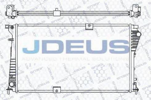 Jdeus 023M39 - Радіатор, охолодження двигуна autozip.com.ua