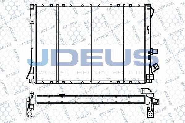 Jdeus 023M70 - Радіатор, охолодження двигуна autozip.com.ua