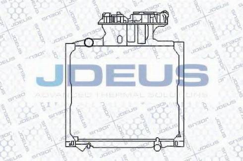 Jdeus 115M09 - Радіатор, охолодження двигуна autozip.com.ua