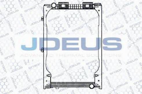 Jdeus 115M08 - Радіатор, охолодження двигуна autozip.com.ua