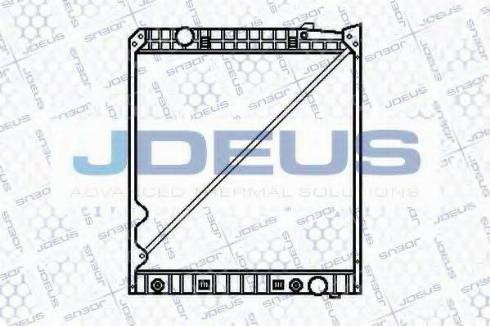 Jdeus 117M06B - Радіатор, охолодження двигуна autozip.com.ua