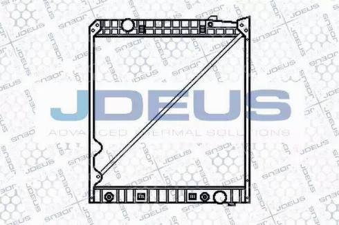Jdeus 117M06 - Радіатор, охолодження двигуна autozip.com.ua