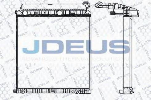 Jdeus 117M08 - Радіатор, охолодження двигуна autozip.com.ua